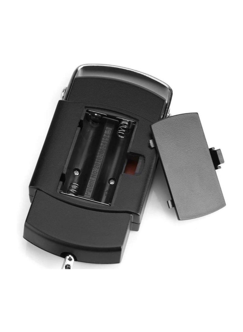 LCD Digital Hanging Luggage Weighing Scale Black - Image 5